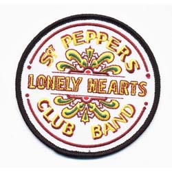 The Beatles Standard Woven Patch: Sgt Pepper Drum