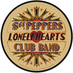 The Beatles Standard Woven Patch: Vintage Sgt Pepper Drum