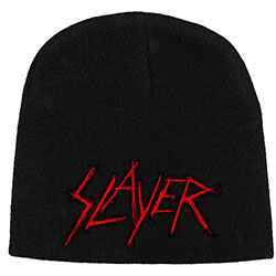 Slayer Unisex Beanie Hat: Scratched Logo