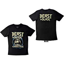 Beast in Black Unisex T-Shirt: Dark Connection Girl (Back Print) 