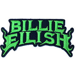 Billie Eilish Standard Woven Patch: Flame Green