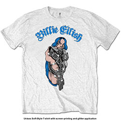 Billie Eilish Unisex T-Shirt: Bling (Glitter Print)