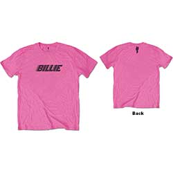 Billie Eilish Kids T-Shirt: Racer Logo & Blohsh (Back Print)
