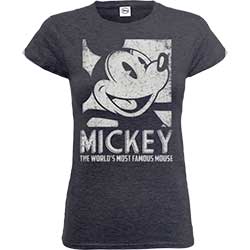 Disney Ladies T-Shirt: Mickey Mouse Most Famous (Medium)