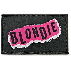 Blondie Standard Woven Patch: Punk Logo