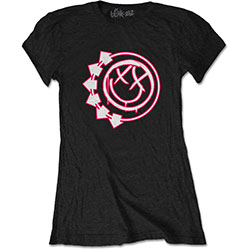 Blink-182 Ladies T-Shirt: Six Arrow Smile