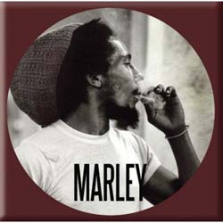 Bob Marley Fridge Magnet: Circle