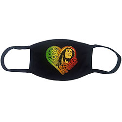 Bob Marley Face Mask: One Love Heart