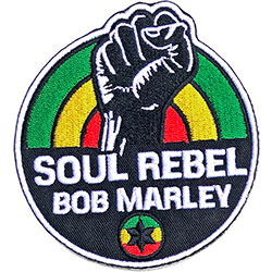 Bob Marley Standard Woven Patch: Soul Rebel