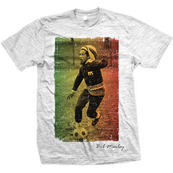 Bob Marley Unisex T-Shirt: Rasta Football (X-Large)
