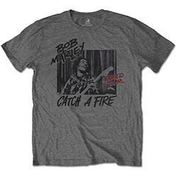 Bob Marley Unisex T-Shirt: Catch A Fire World Tour
