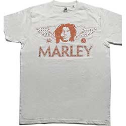 Bob Marley Unisex T-Shirt: Wings (Embellished)