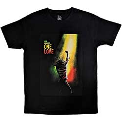 Bob Marley Unisex T-Shirt: One Love Movie Poster
