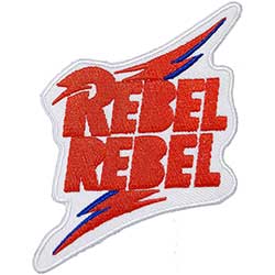 David Bowie Standard Woven Patch: Rebel Rebel