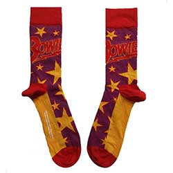 David Bowie Unisex Ankle Socks: Stars Infill (UK Size 7 - 11)