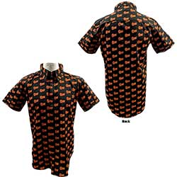 David Bowie Unisex Casual Shirt: Logo Pattern (All Over Print)