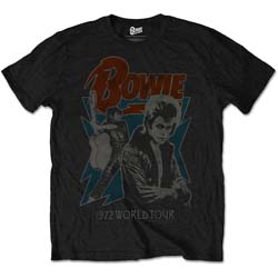 David Bowie Unisex T-Shirt: 1972 World Tour