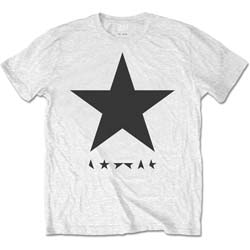 David Bowie Unisex T-Shirt: Blackstar on White