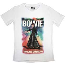 David Bowie Ladies T-Shirt: Moonage 11 Fade