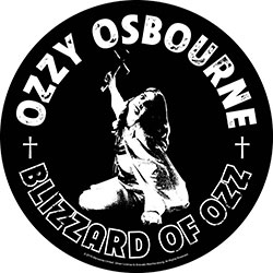 Ozzy Osbourne Back Patch: Blizzard Of Ozz