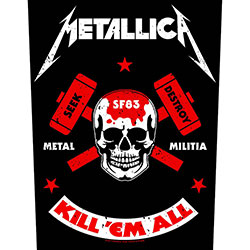 Metallica Back Patch: Metal Militia