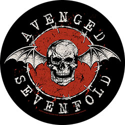 Avenged Sevenfold Back Patch: Distressed Skull