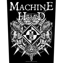 Machine Head Back Patch: Crest With Swords