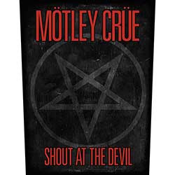 Motley Crue Back Patch: Shout At The Devil Pentagram