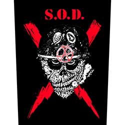 Stormtroopers of Death Back Patch: Scrawled Lightning