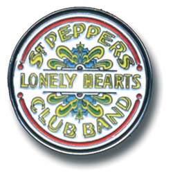 The Beatles Pin Badge: Sgt Pepper Drum