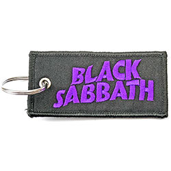 Black Sabbath Keychain: Wavy Logo (Double Sided Patch)