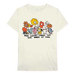 BT21 Unisex T-Shirt: Hippie Flowers