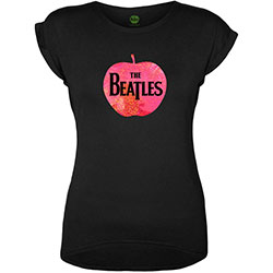 The Beatles Ladies T-Shirt: Apple Logo (Embellished)