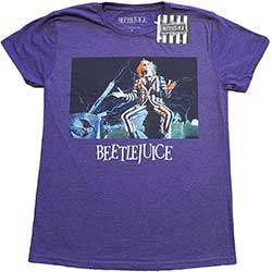 Warner Bros Unisex T-Shirt: Beetlejuice Sitting on a Tombstone