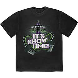 Warner Bros Unisex T-Shirt: Beetlejuice It's Showtime Carousel