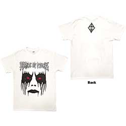 Cradle Of Filth Unisex T-Shirt: Dani Make Up (Back Print)
