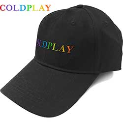 Coldplay Unisex Baseball Cap: Rainbow Logo