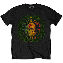 Cypress Hill Unisex T-Shirt: South Gate Logo & Leaves