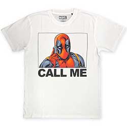 Marvel Comics Unisex T-Shirt: Deadpool Call Me