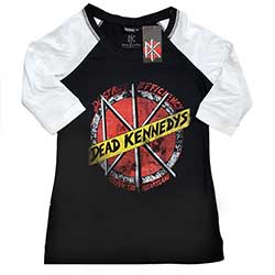 Dead Kennedys Ladies Raglan T-Shirt: Destroy