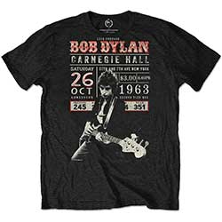 Bob Dylan Unisex T-Shirt: Carnegie Hall '63 (Eco-Friendly)