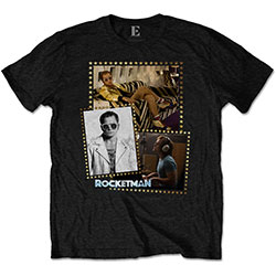 Elton John Unisex T-Shirt: Rocketman Montage