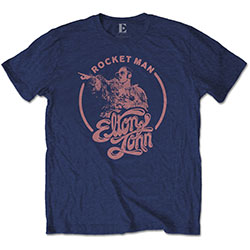 Elton John Unisex T-Shirt: Rocketman Circle Point