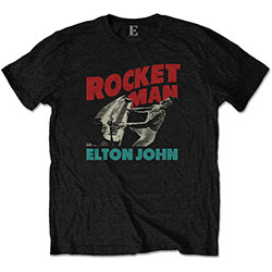 Elton John Unisex T-Shirt: Rocketman Piano