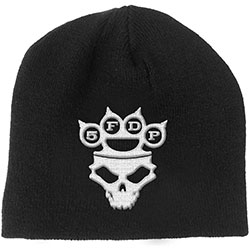 Five Finger Death Punch Unisex Beanie Hat: Knuckle-Duster Logo & Skull