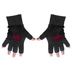 Death Unisex Fingerless Gloves: Logo
