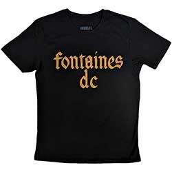 Fontaines D.C. Unisex T-Shirt: Gothic Logo