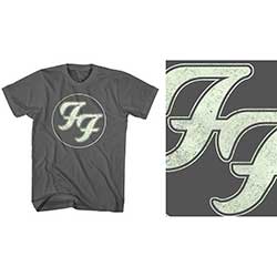 Foo Fighters Unisex T-Shirt: Gold FF Logo
