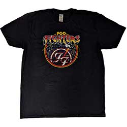 Foo Fighters Unisex T-Shirt: UFO FF Logo (Ex-Tour) (X-Large)