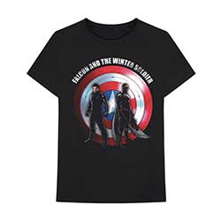 Marvel Comics Unisex T-Shirt: Falcon & Winter Soldier Shield Logo